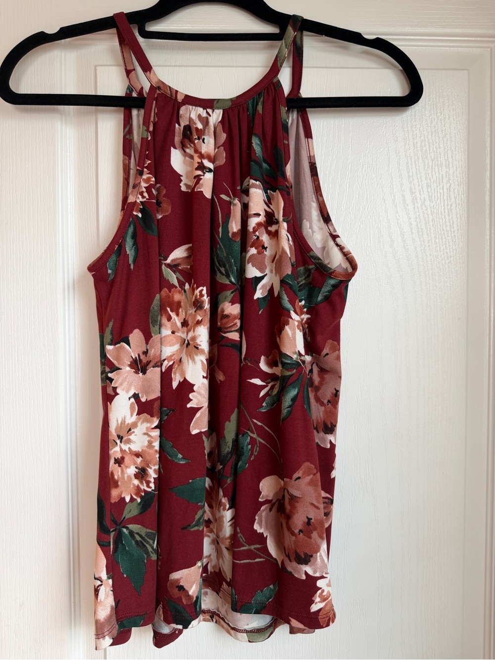 Papermoon Burgundy Floral Halter Cami